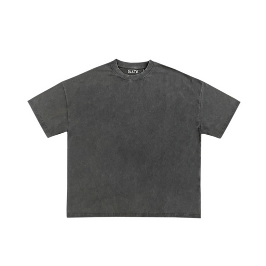 SL8TE HEAVYWEIGHT BOXY TEE - WASHED BLACK